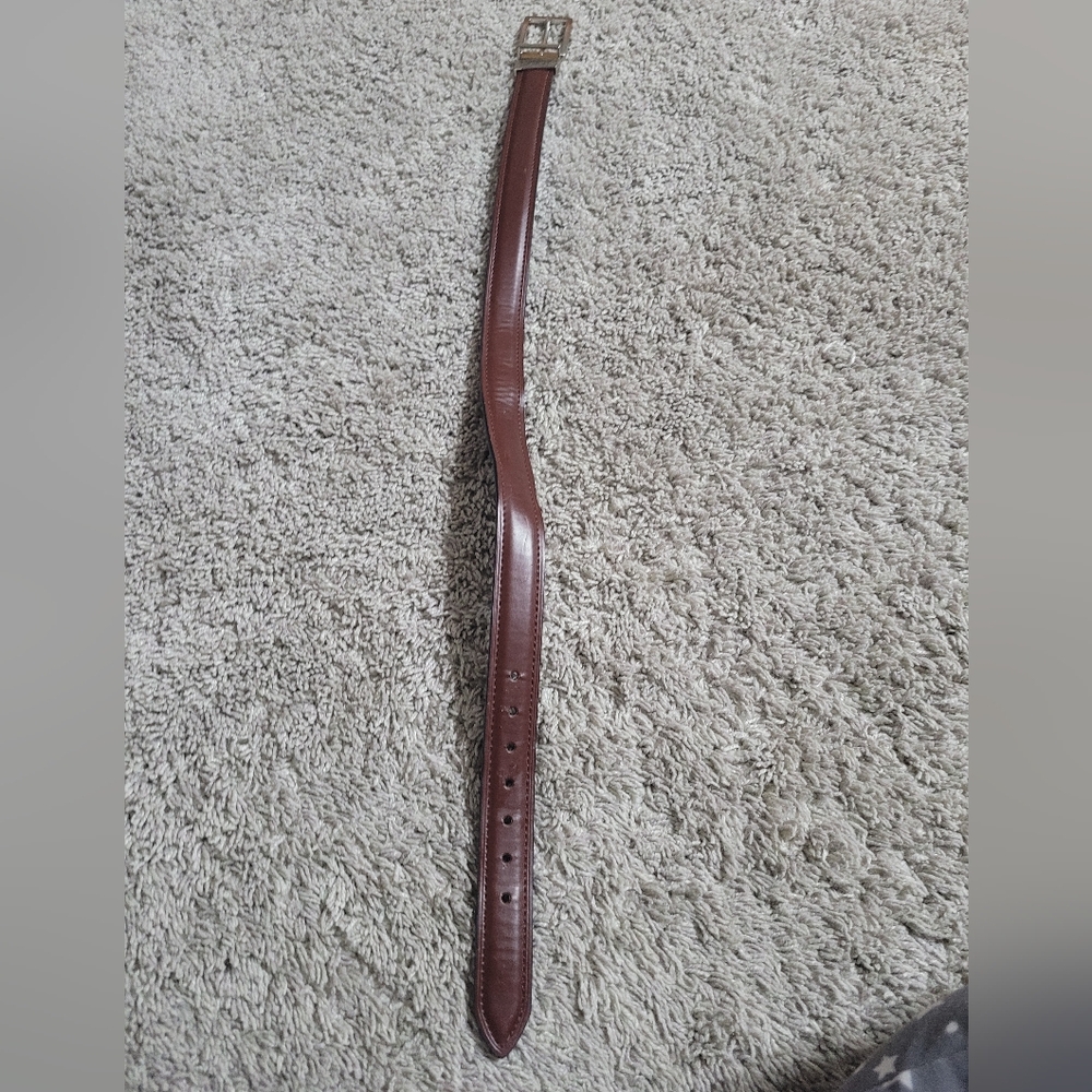 Kids Genuine Leather Reversible Belt Brown Black Dress Belt Size S 22-24